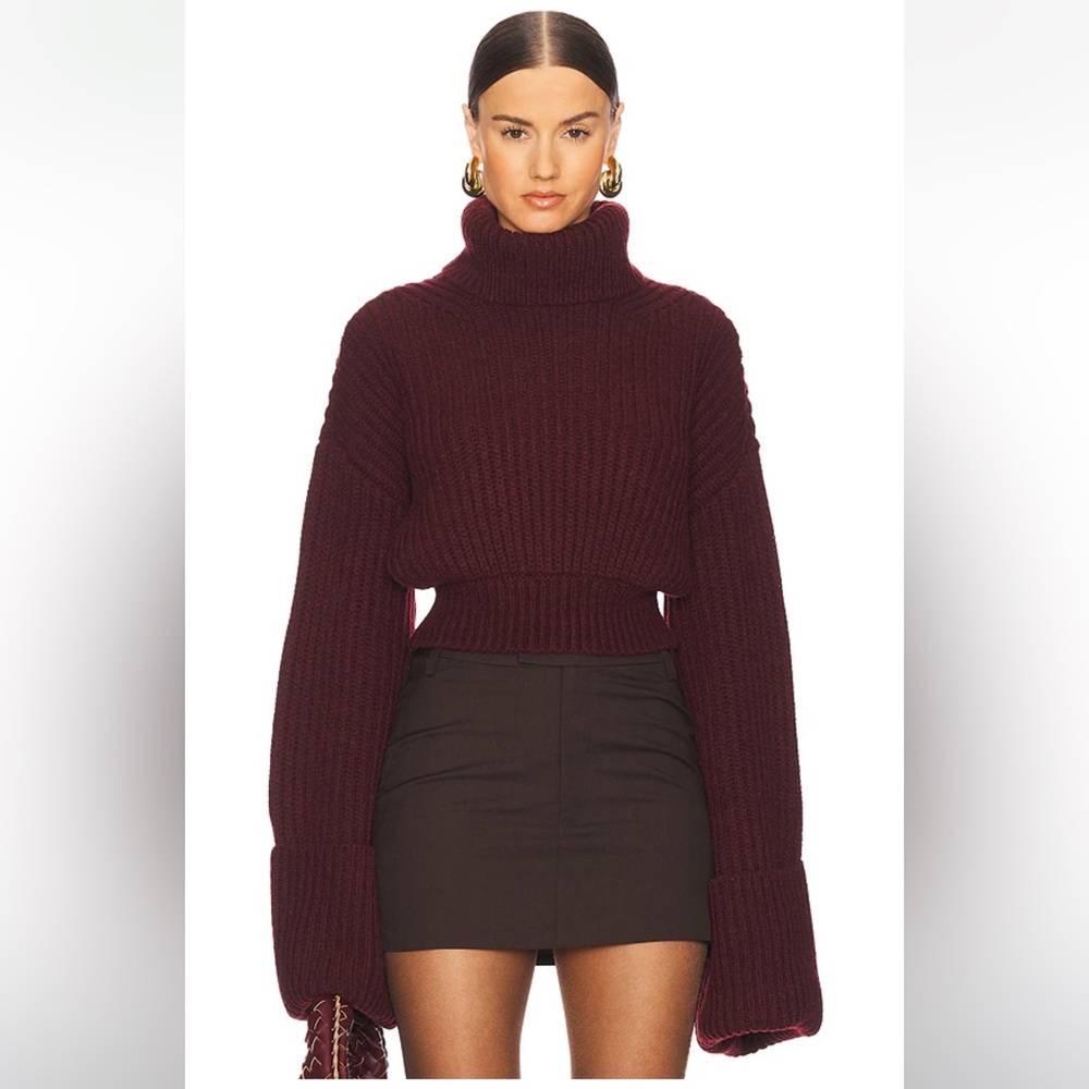 Esti Turtleneck Sweater in Burgundy